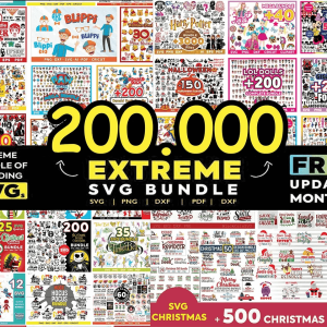 Original SVG Kingdom 200,000 SVG bundle thumbnail